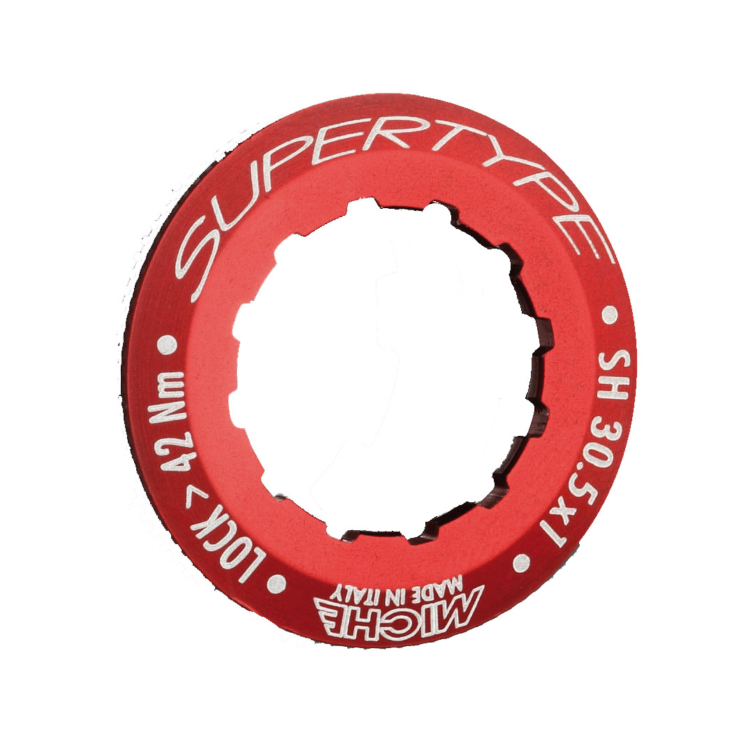 Miche Lockring Supertype (red) 30.5x1x11D Shimano