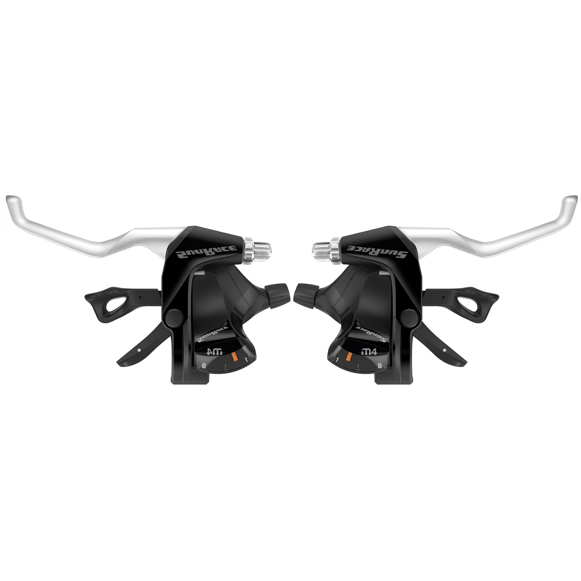 Sunrace handlebar shifters 3-speed/7-speed with brake lever black/silver