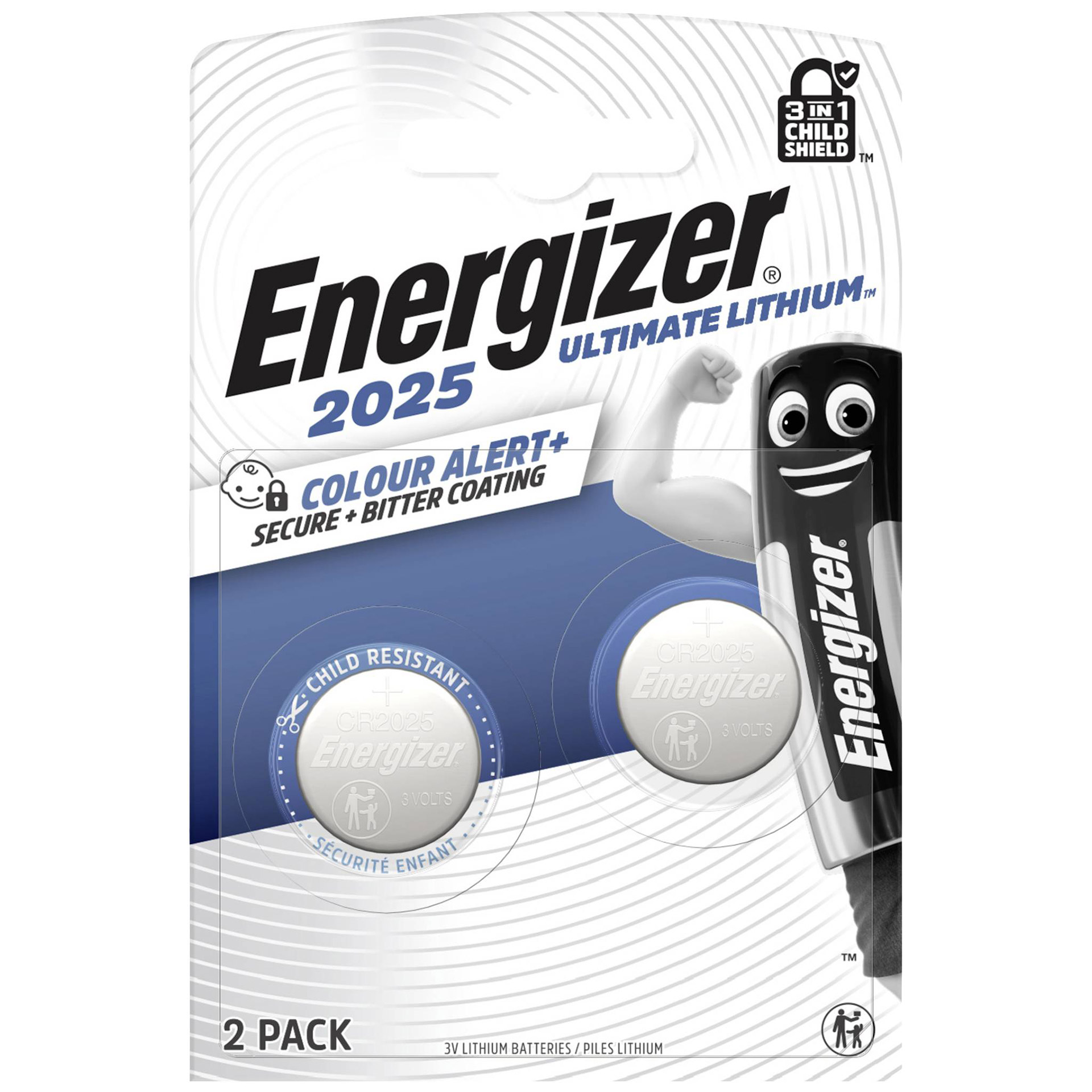 Energizer button cell Ultimate Lithium 3V CR2025 (2 pcs)
