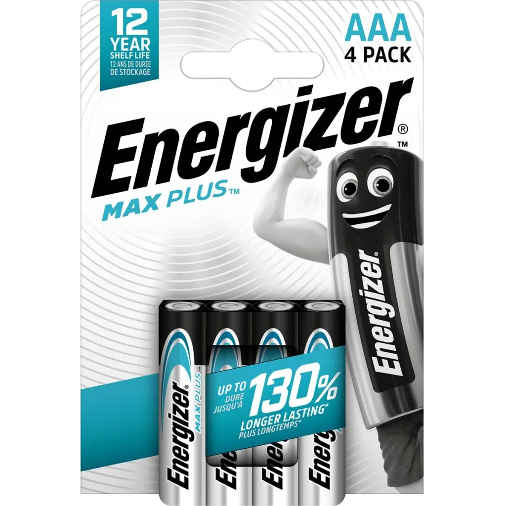 Energizer Max Plus LR03 AAA Blister 4 pieces