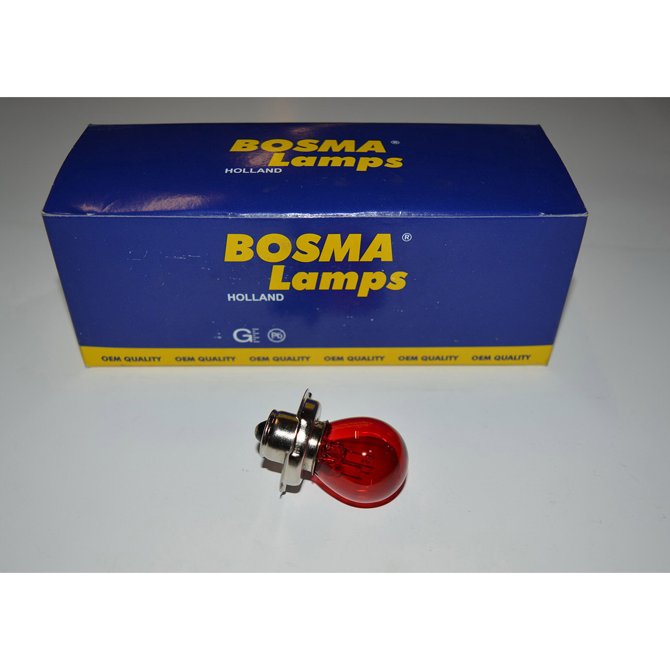 Lamp 6V-15W P26S collar red