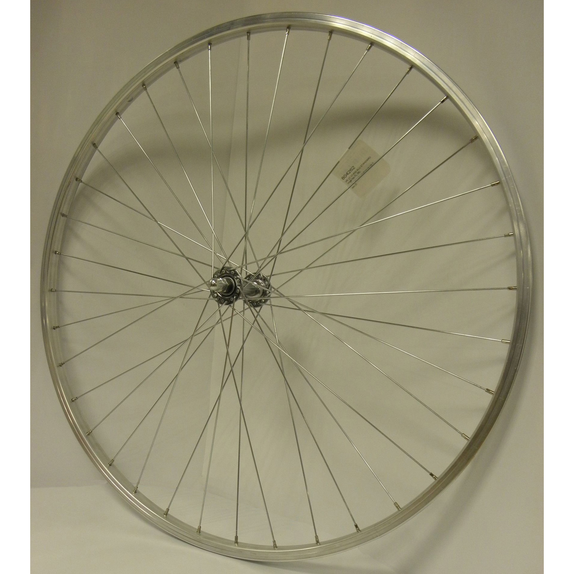 Front wheel 27-15/8-11/4 630 chrome hub/aluminum rim