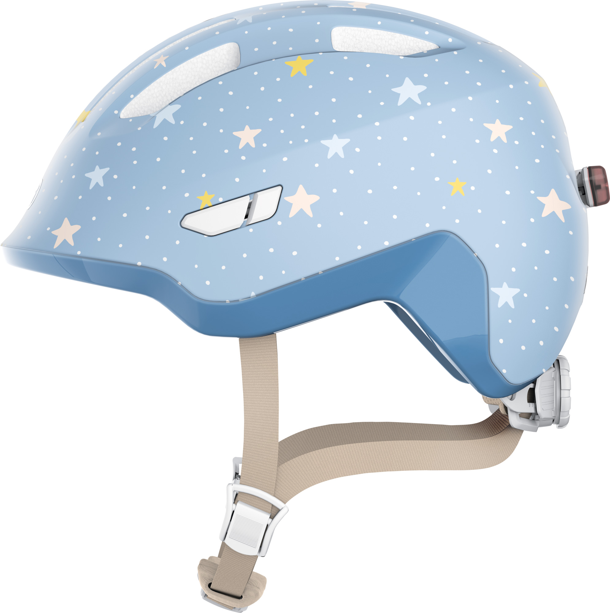 Abus Smiley 3.0 FL ACE LED Kids Helmet Pure Bluestars – M 50-55cm