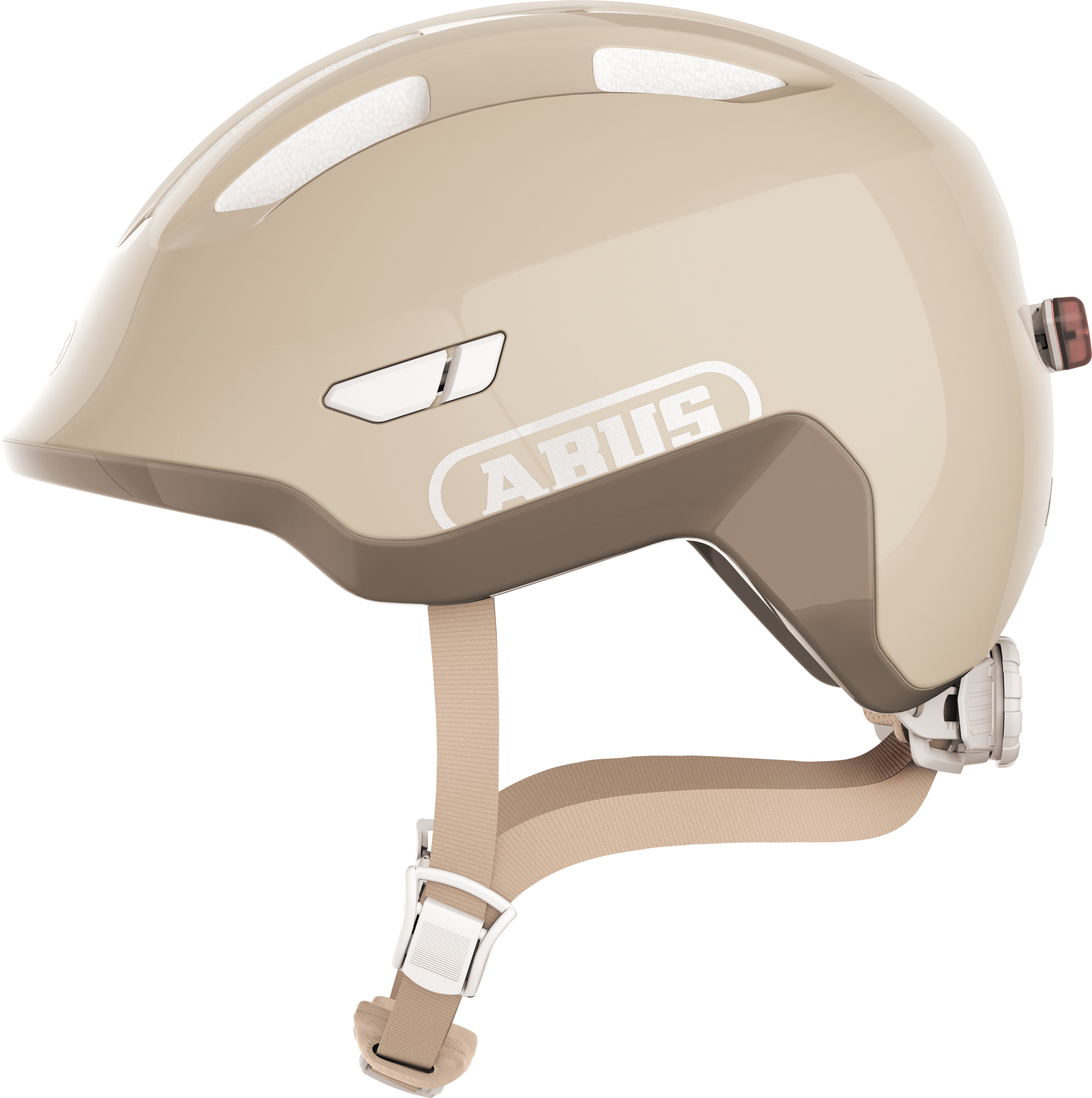Abus Smiley 3.0 FL ACE LED Kids Helmet Pure Beige – M 50-55cm
