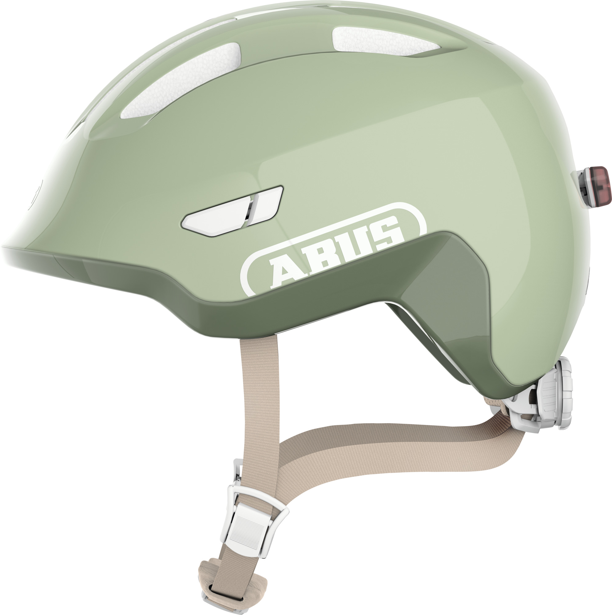 Abus Smiley 3.0 FL.ACE LED Kids' Helmet - Pure Pistachio S 45-50cm