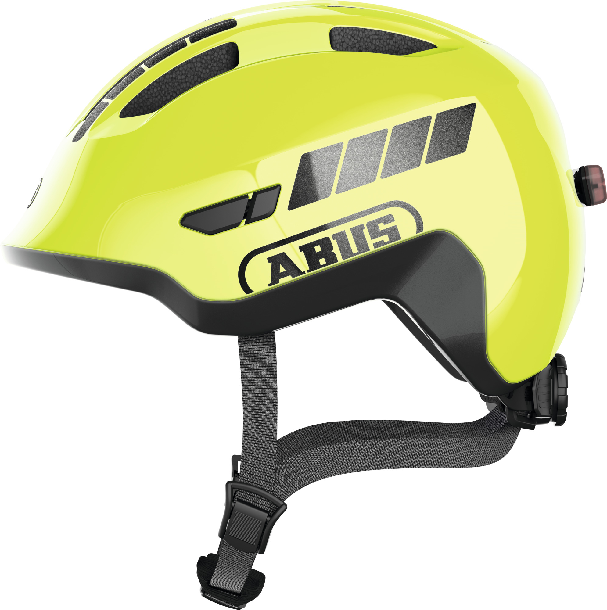 Abus Smiley 3.0 FL ACE LED Kids Helmet Signal Yellow – S 45-50cm