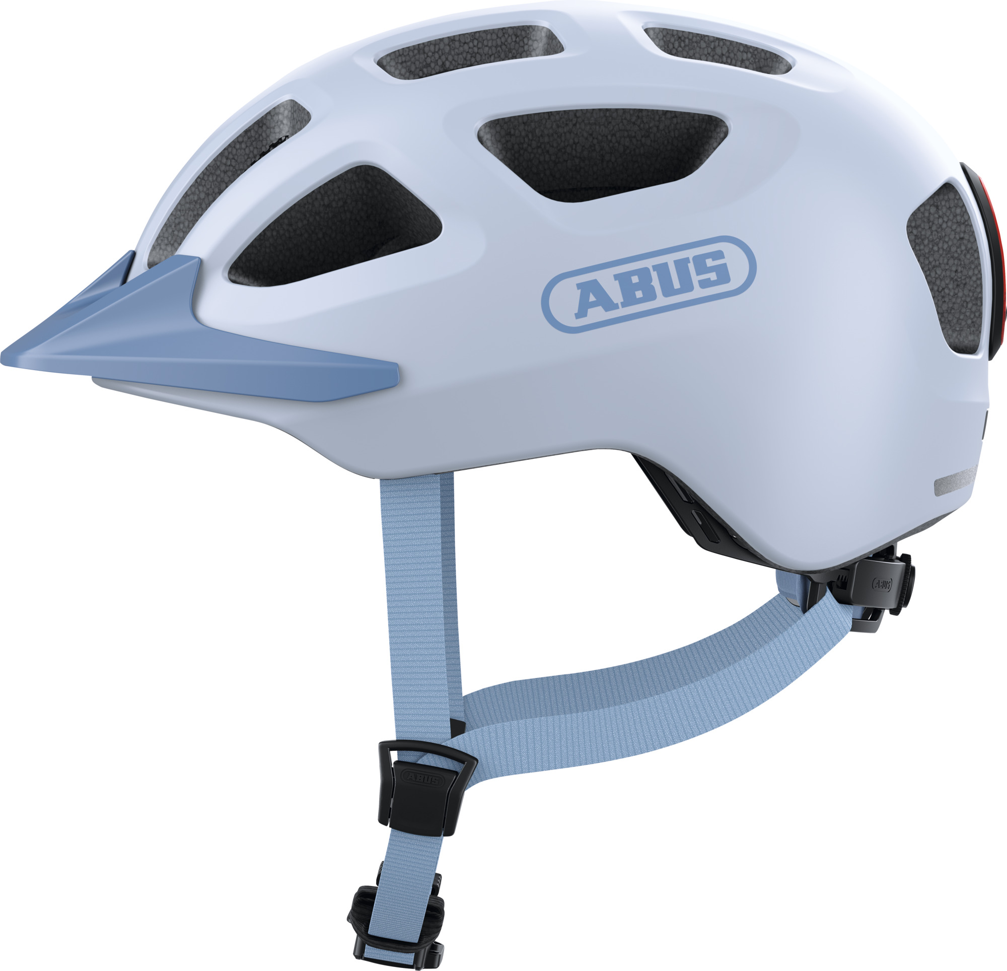 Abus Youn-I 3.0 ACE Helmet with LED Light – Powder Blue, M 52-56cm