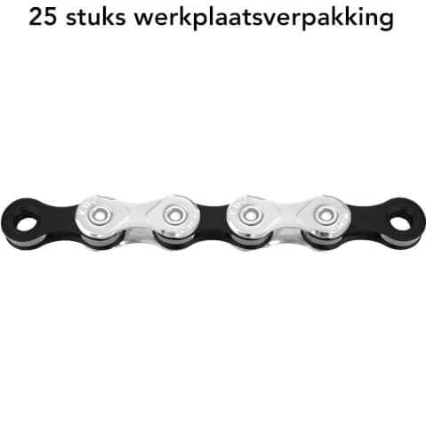 KMC X12 Chain Silver/Black 126s Waxed – Bulk (25)