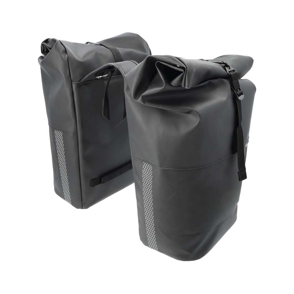 New Looxs Nyborg Double Bike Pannier Bag Set – 34L Black