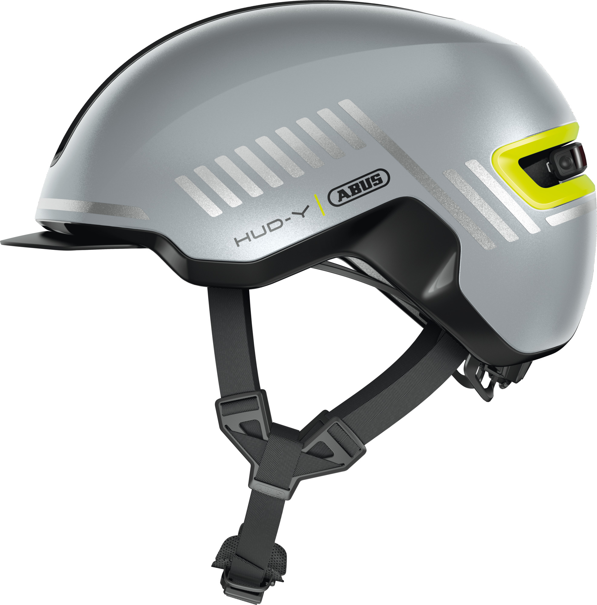 Abus HUD-Y Urban Helmet Signal Silver – Size S 51-55cm