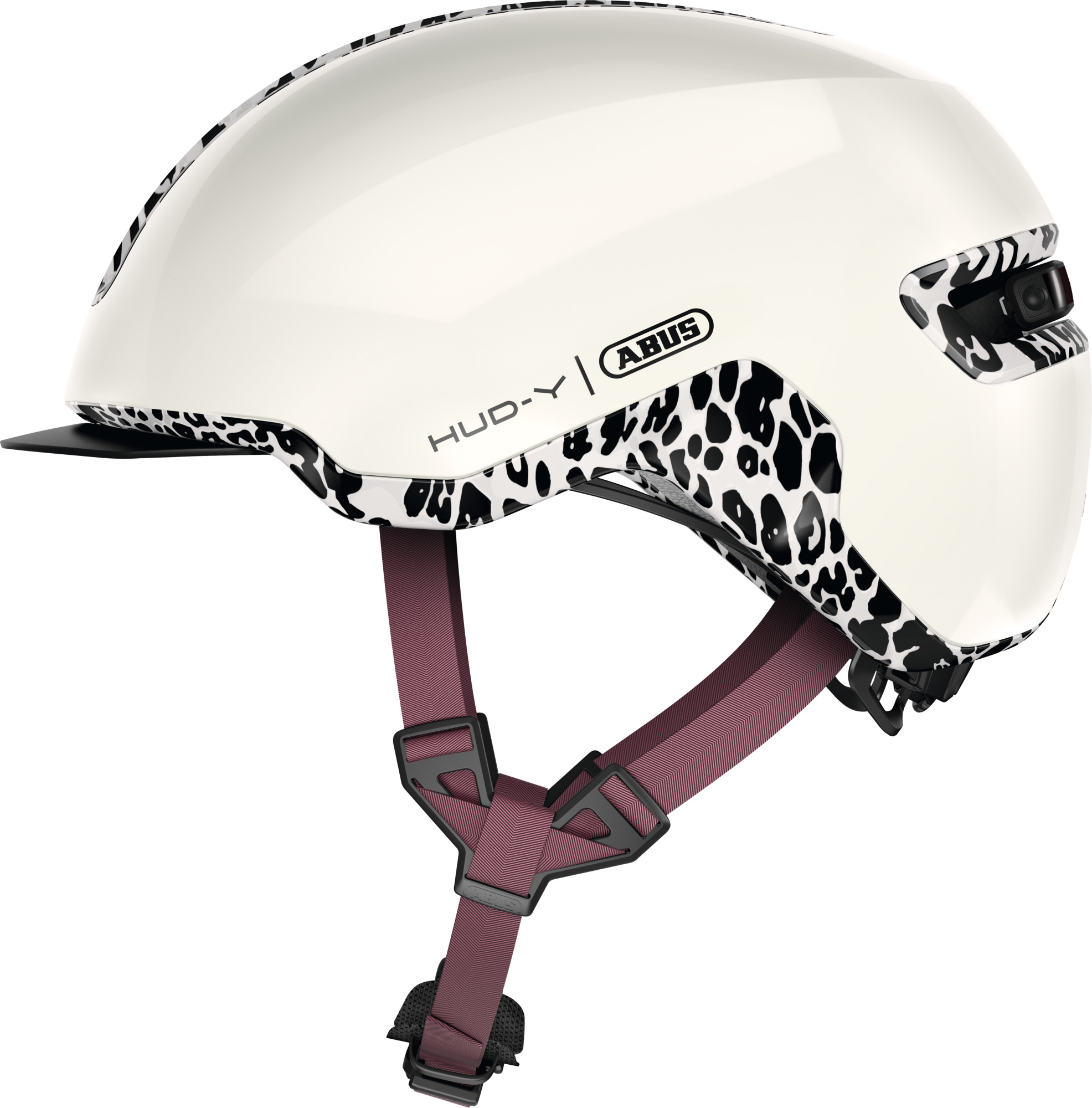Abus HUD-Y Urban Bike Helmet - Leo White, Size S (51-55cm)