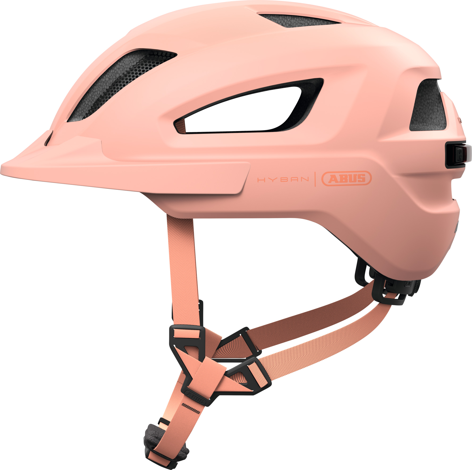Abus Hyban 3.0 Bike Helmet Powder Coral – Size M