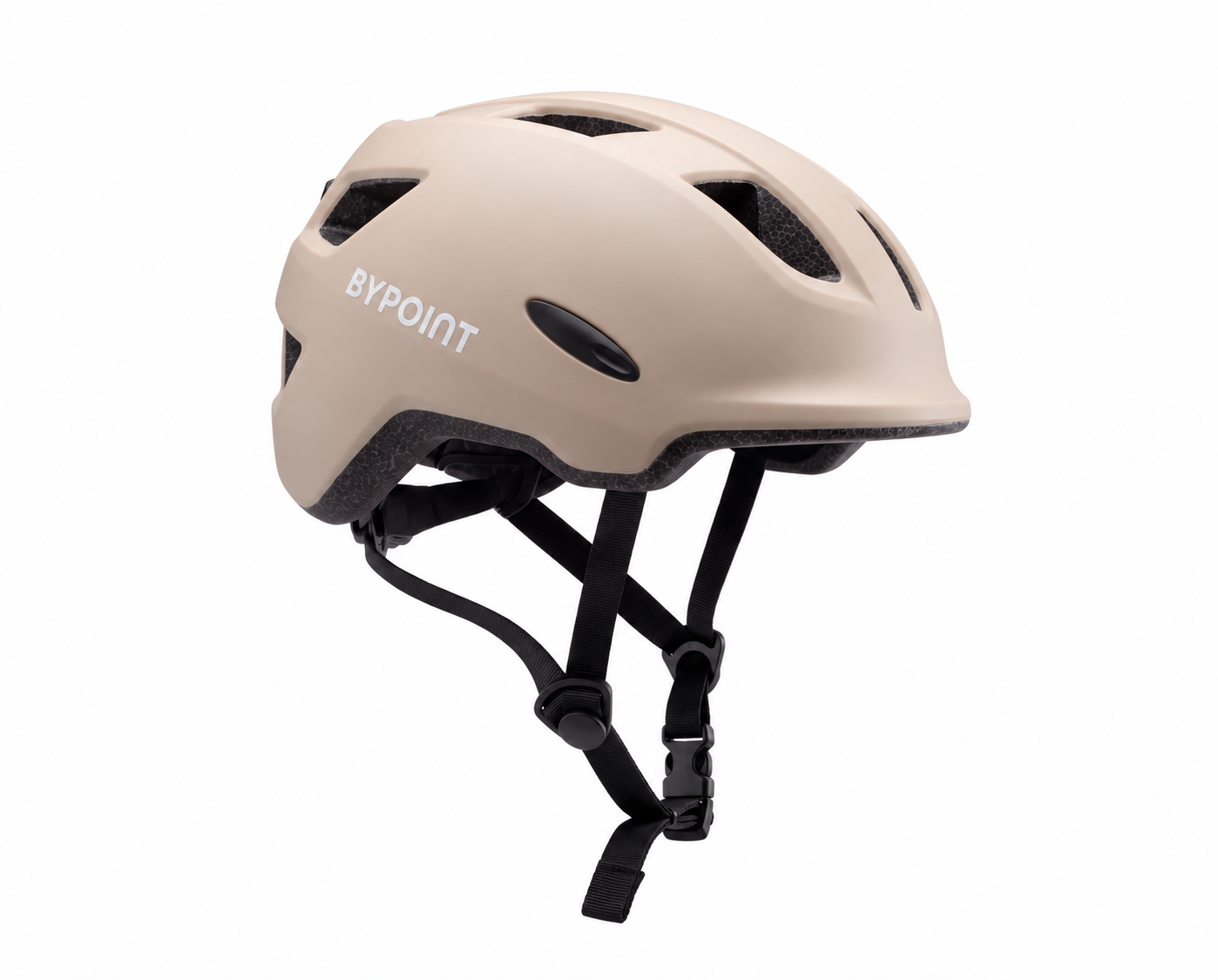 Bypoint Buddy Mini Kids Helmet with LED – Sand Beige 44-49cm