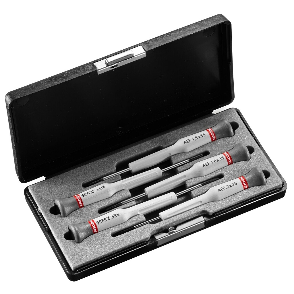 Facom Micro-Tech Screwdriver Set Slotted/PZ – 5-Piece