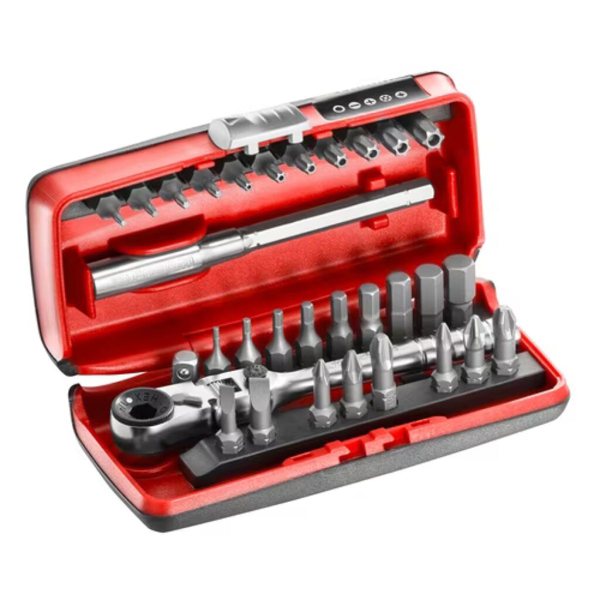 Facom R.180J31PB Bit Set 1/4" Ratchet 180° Flex Head 31-Pc